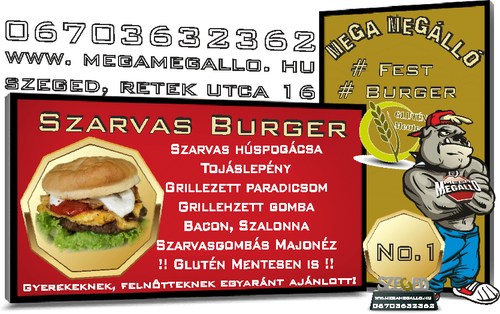 Mega Megálló - Szegedi Ponty Halàszlè 24-re - Hamburger - Online rendelés